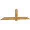 Ekena Millwork Eugene Rough Sawn Timber Gable Bracket, Western Red Cedar, 96"W x 24"H x 2"D x 6"F, 6/12 Pitch GBW096X24X0206EUG00RWR - alternate 3
